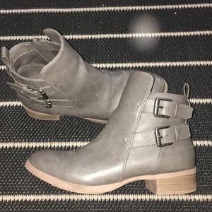 Gray booties